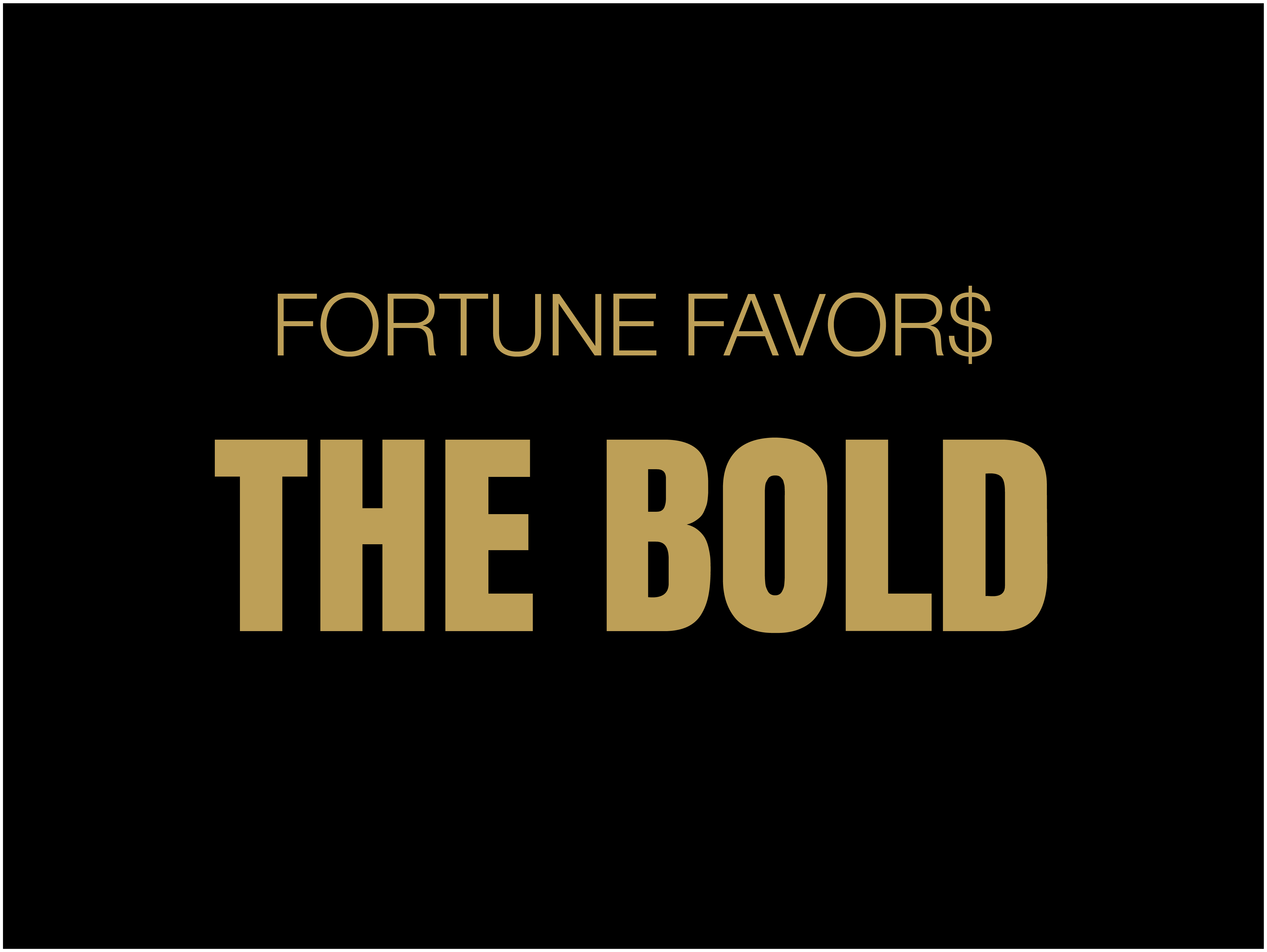 is the saying fortune favors the brave or the bold