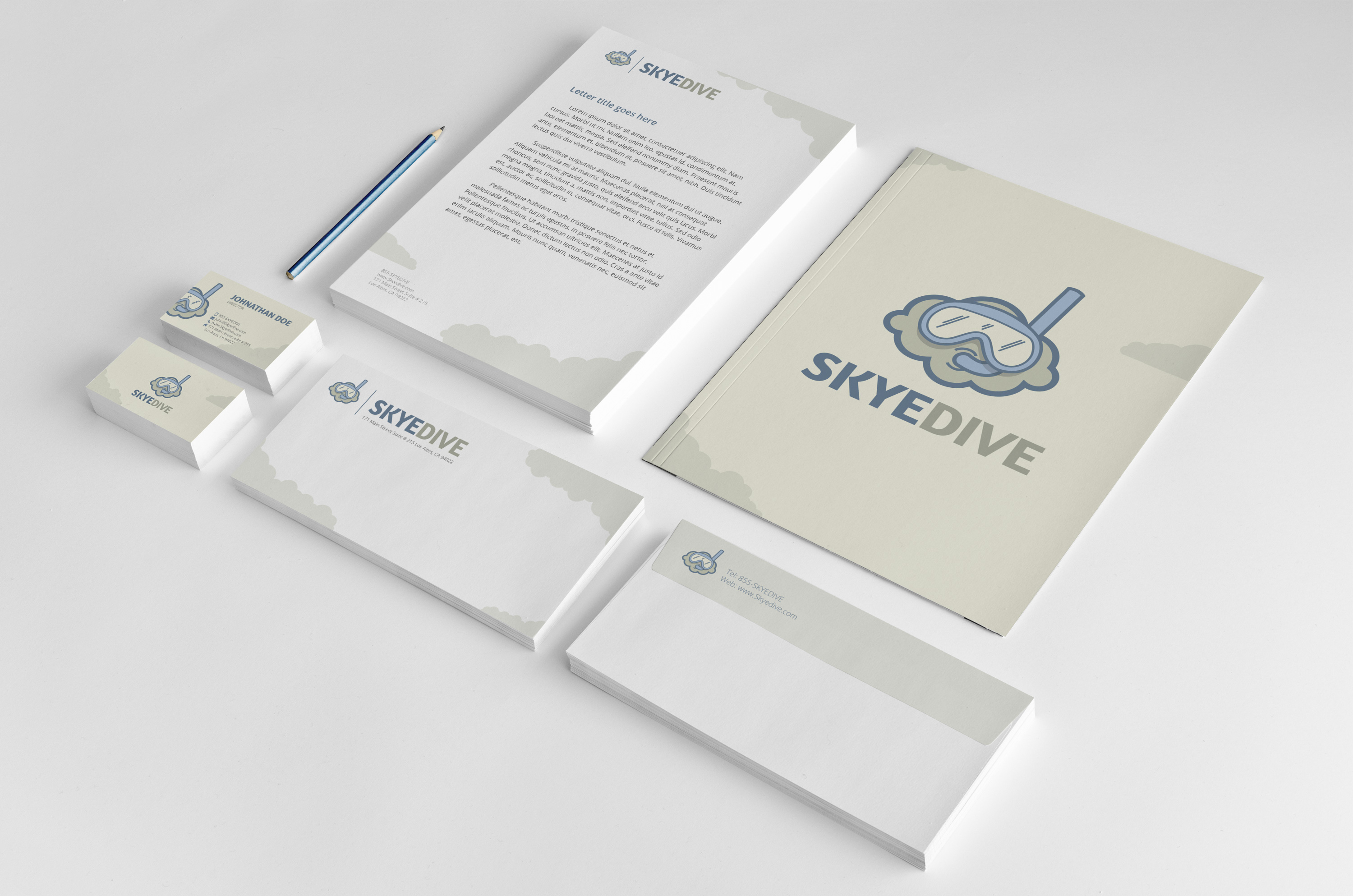 Skyedive_Stationery