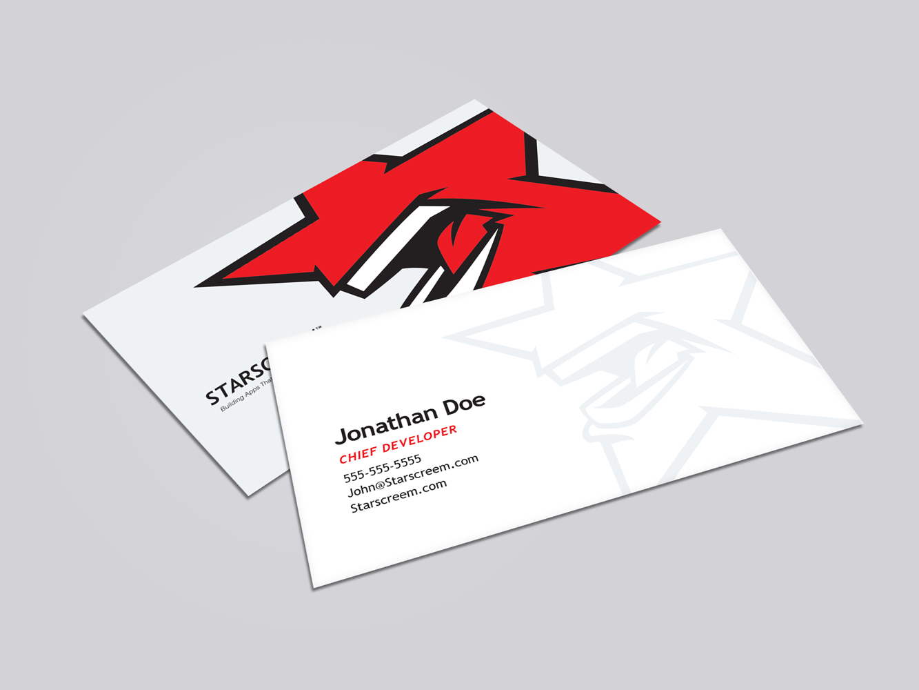 Starscreem Business Card Design