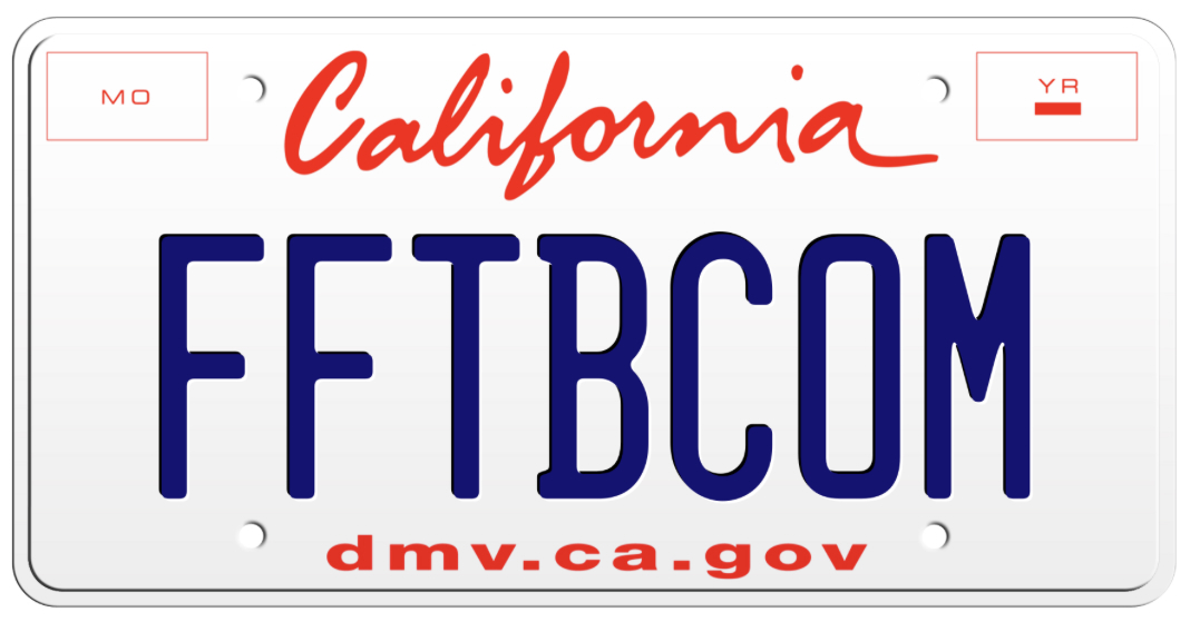 FFTB License Plate