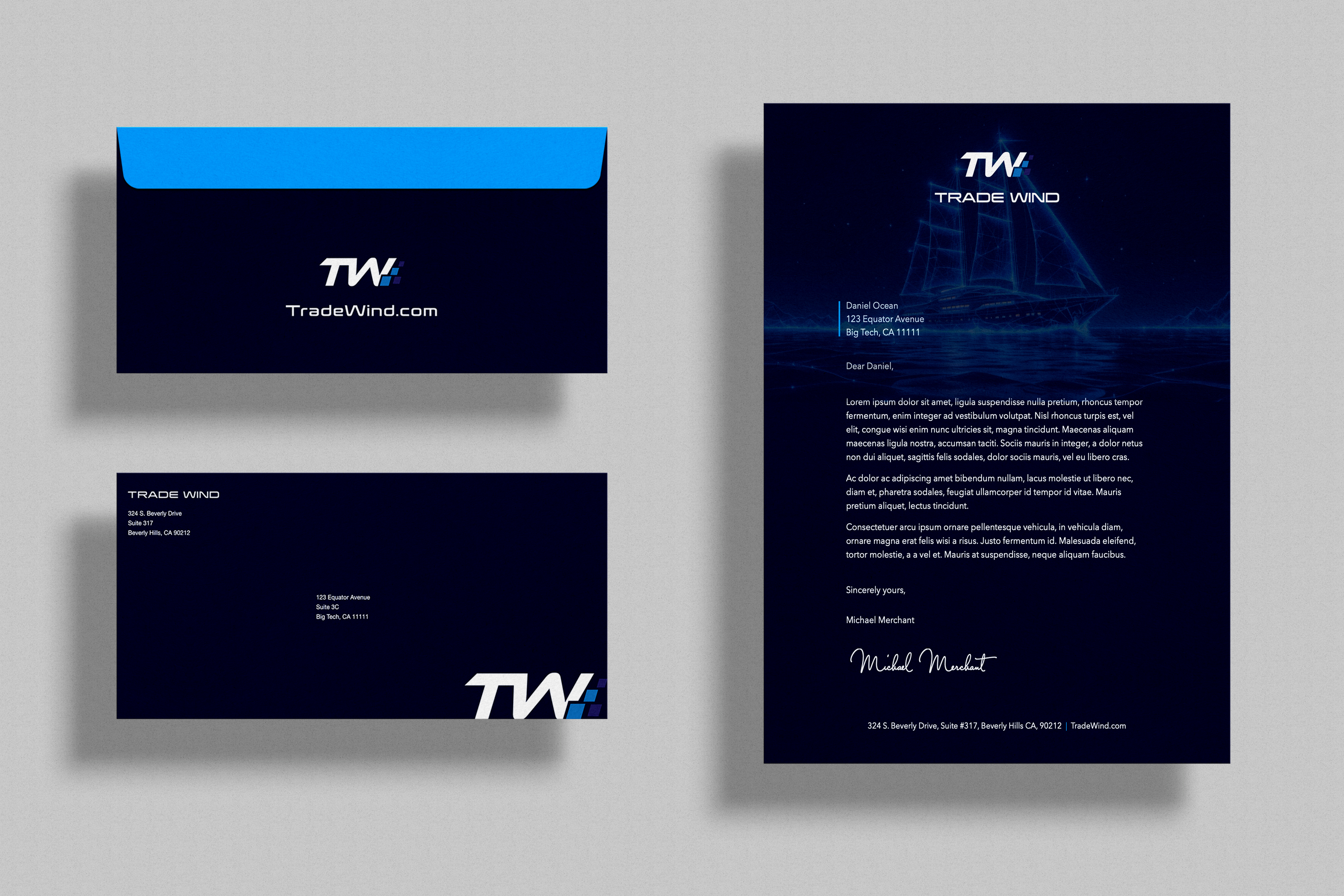 TradeWind Company Stationery